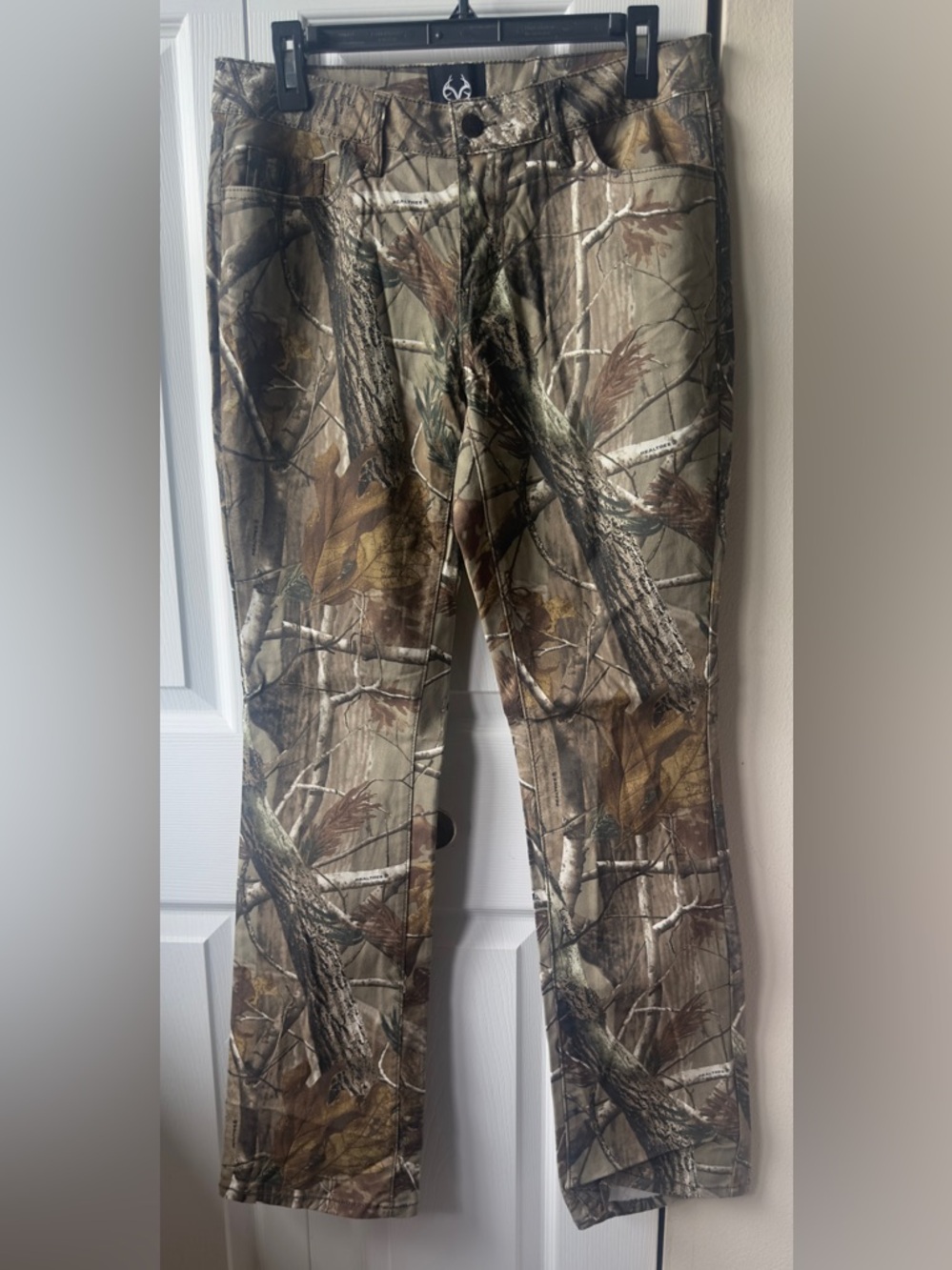 Realtree Womens Pants Size 6 Camouflage Hunting Stretch Mid Straight Light Weigh